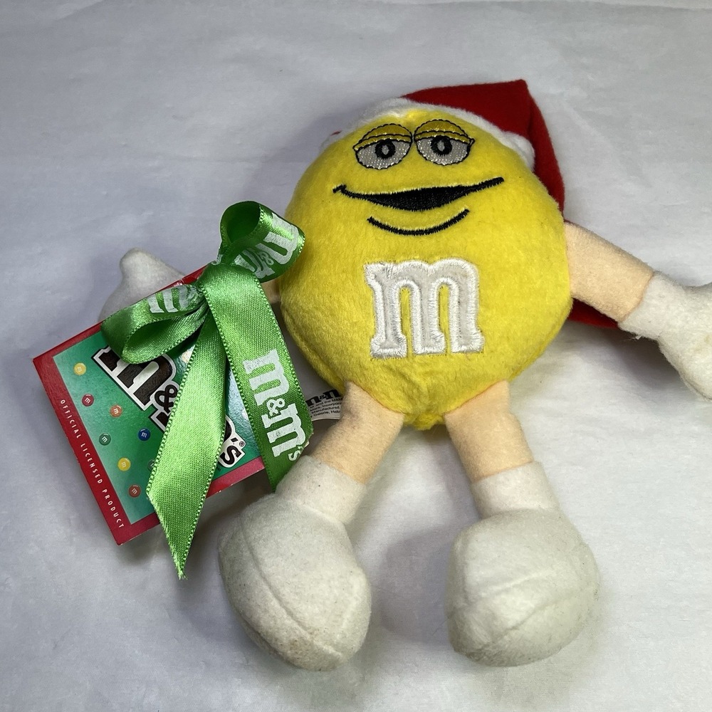New Yellow Christmas‎ Elf M&M M&M's Holiday Plush 2004 Galerie 7"